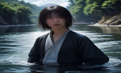 日本法律书籍与法庭场景，展现日本成人影视行业的法律规制框架与合规运营环境